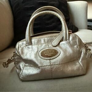 Mini Furla Silver Metallic Women's Bag